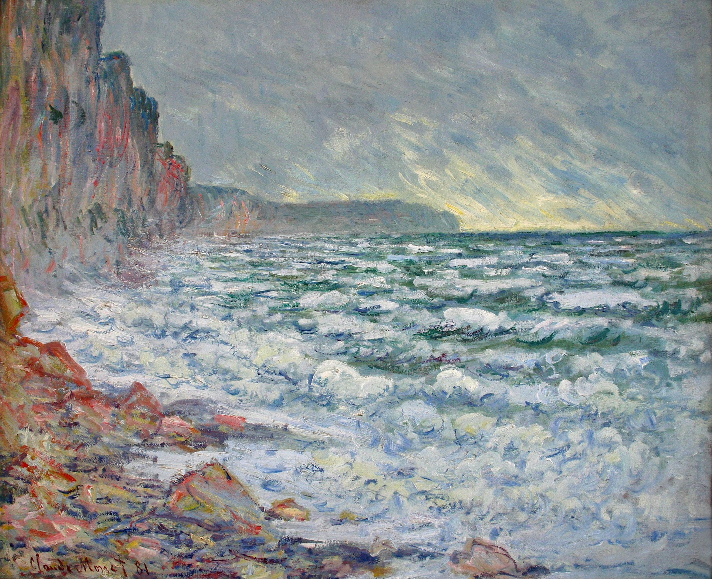 The Sea at Fecamp 1881